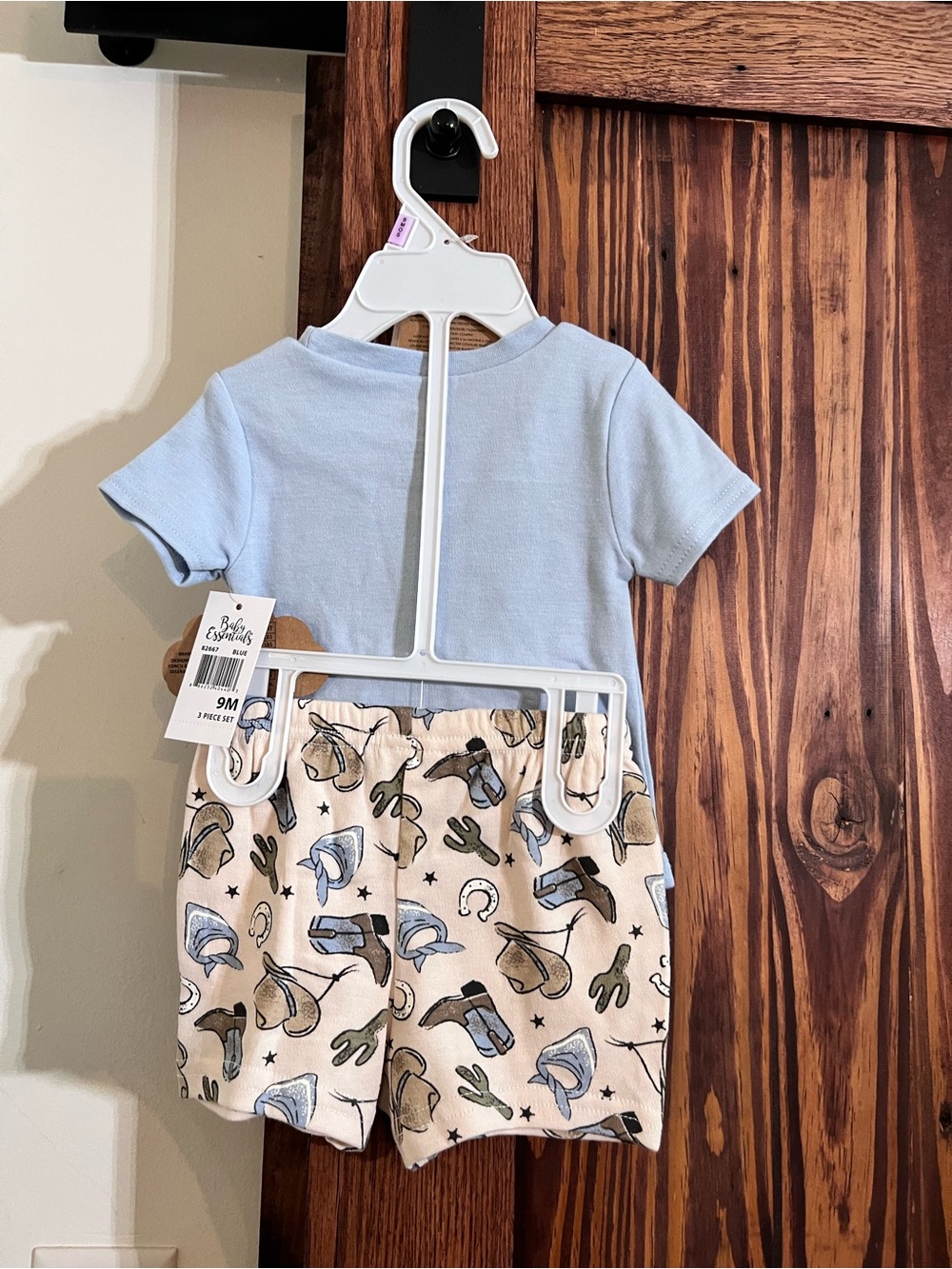 Baby Essentials "My First Rodeo" Light Blue Set - Picture 2 of 2